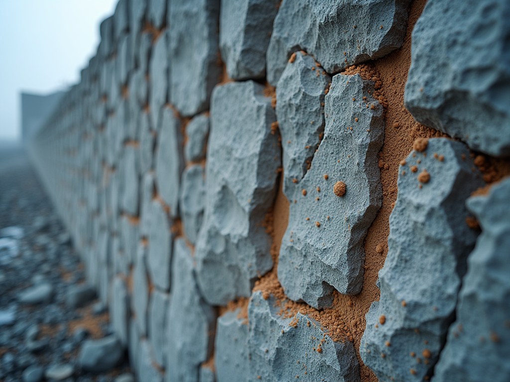 Bergsprängning på tomt i Kungsbacka — borrhål i granit